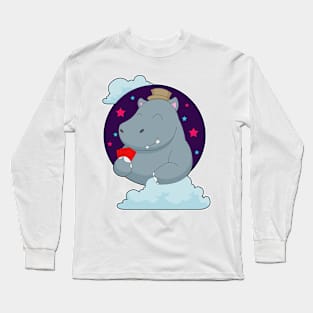 Hippo Poker Poker cards Long Sleeve T-Shirt